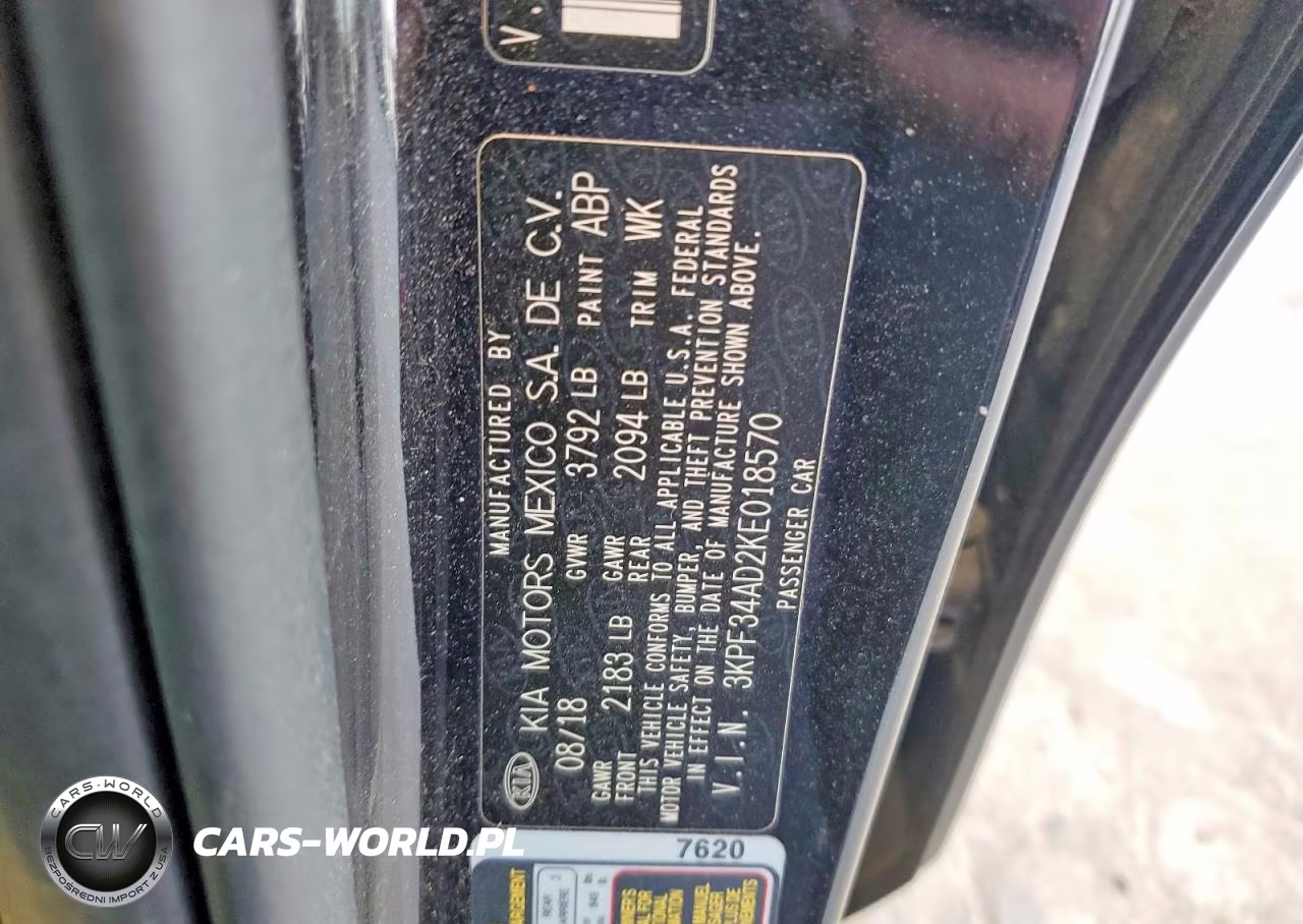 2019 Kia Forte S VIN:3KPF34AD2KE018570 - 12