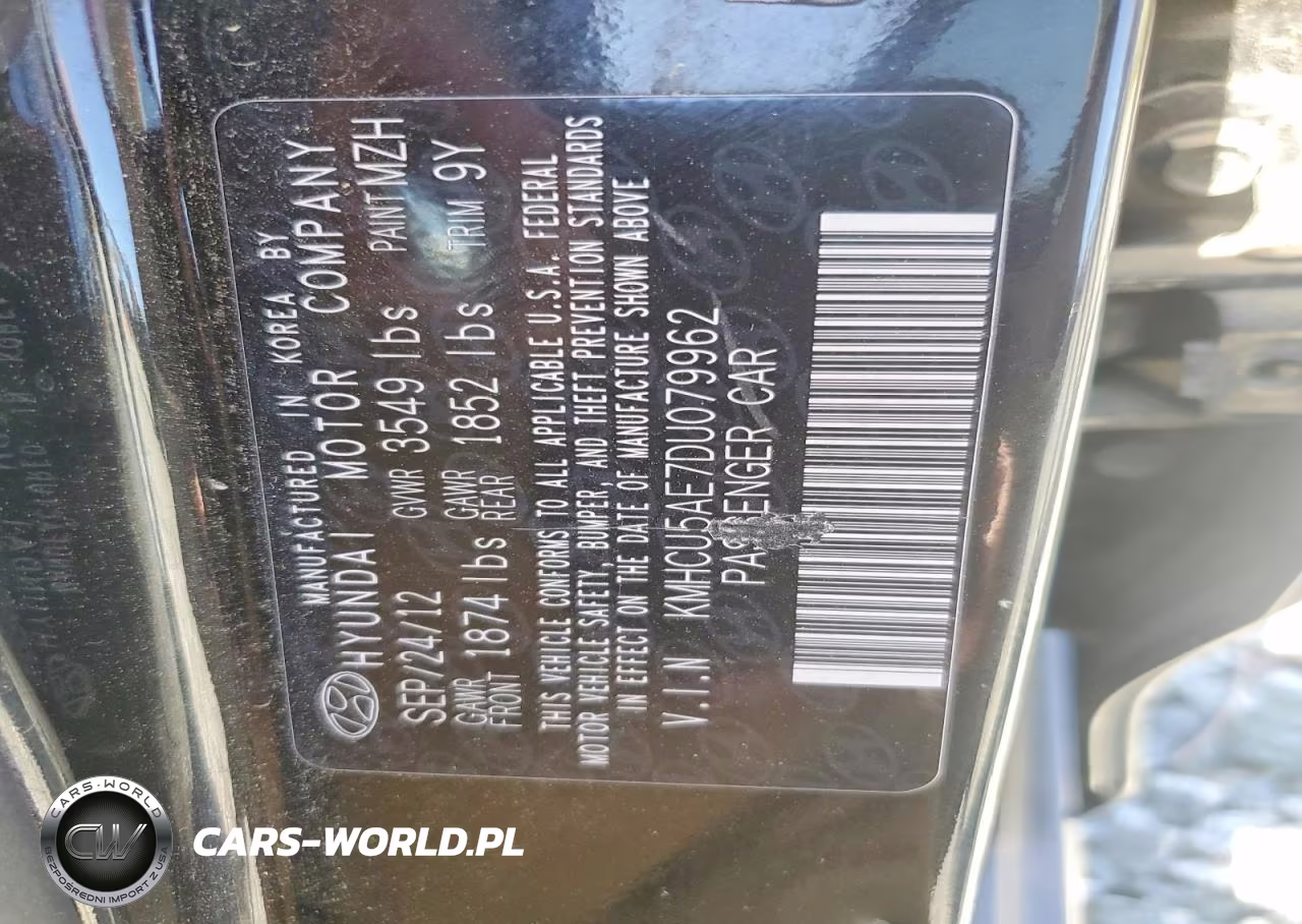 2013 Hyundai Accent Gls VIN:KMHCU5AE7DU079962 - 12