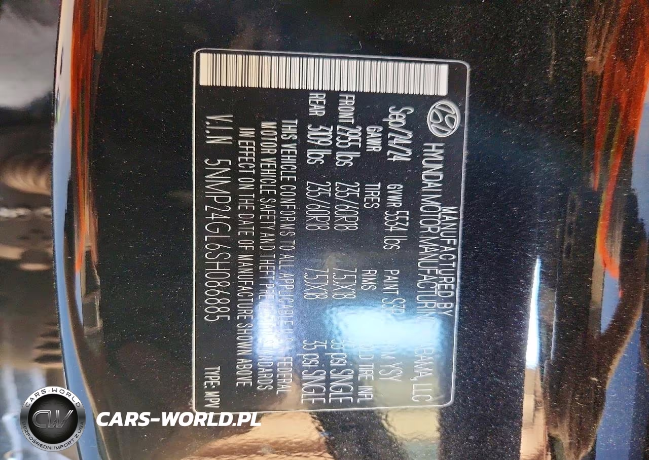 2025 Hyundai Santa Fe Sel VIN:5NMP24GL6SH086885 - 14