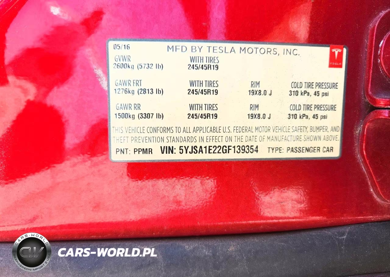 2016 Tesla Model S VIN:5YJSA1E22GF139354 - 12