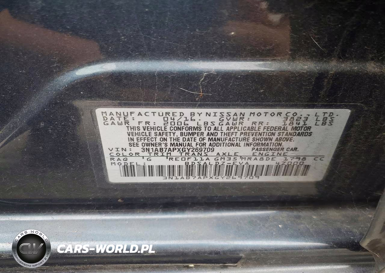 2016 Nissan Sentra Sv VIN:3N1AB7APXGY269709 - 12
