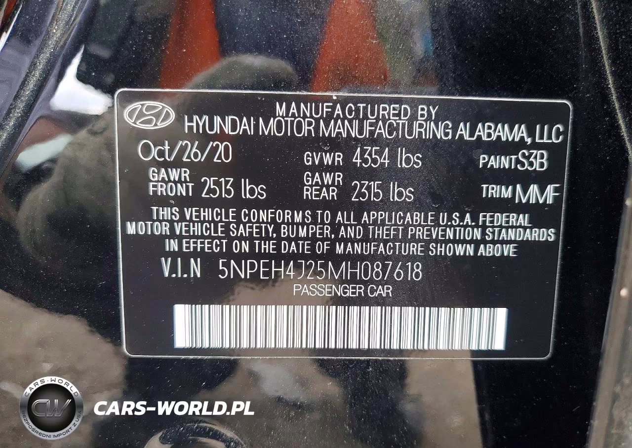 2021 Hyundai Sonata Limited VIN:5NPEH4J25MH087618 - 12