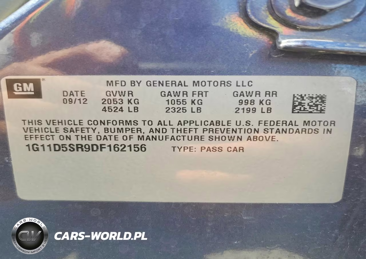 2013 Chevrolet Malibu 1Lt VIN:1G11D5SR9DF162156 - 12