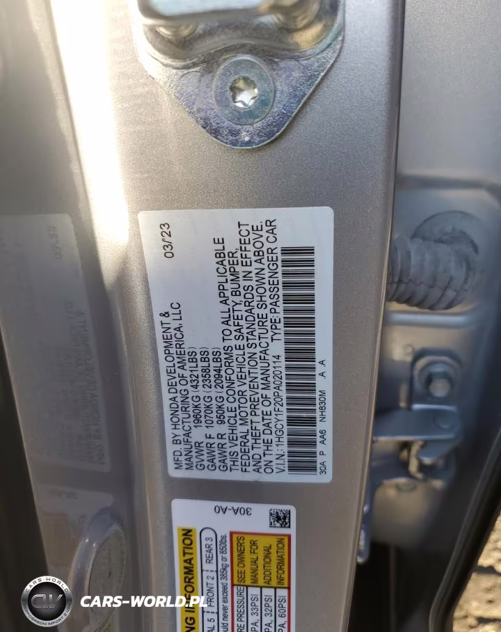 2023 Honda Accord Lx VIN:1HGCY1F20PA020114 - 12