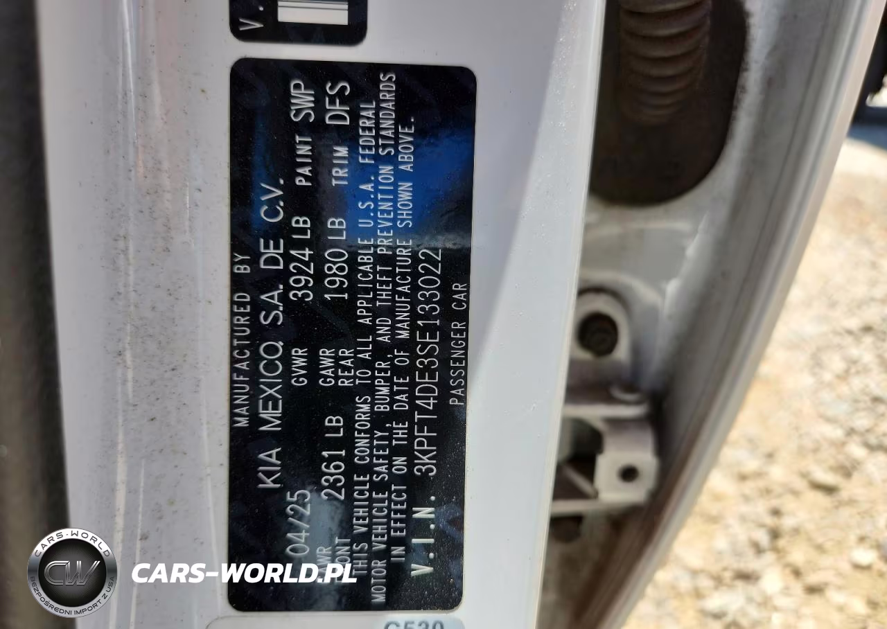 2025 Kia K4 Lx VIN:3KPFT4DE3SE133022 - 13