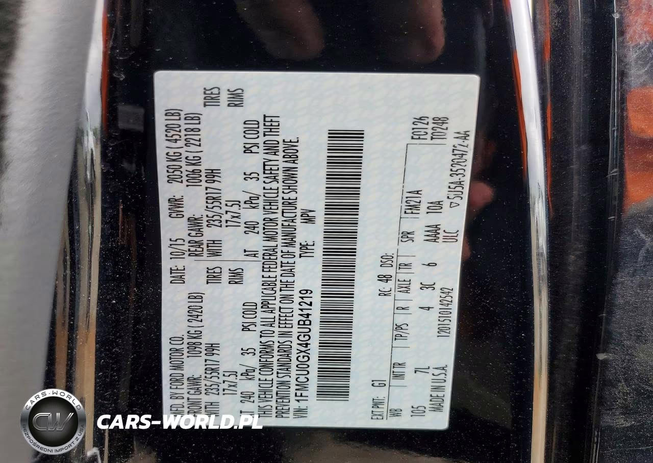 2016 Ford Escape Se VIN:1FMCU0GX4GUB41219 - 13