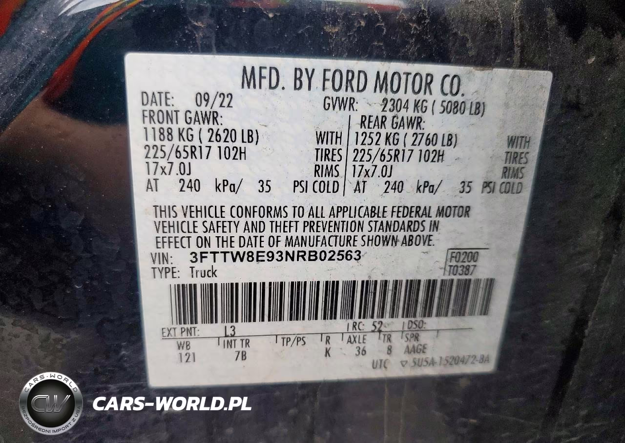 2022 Ford Maverick Xl VIN:3FTTW8E93NRB02563 - 12