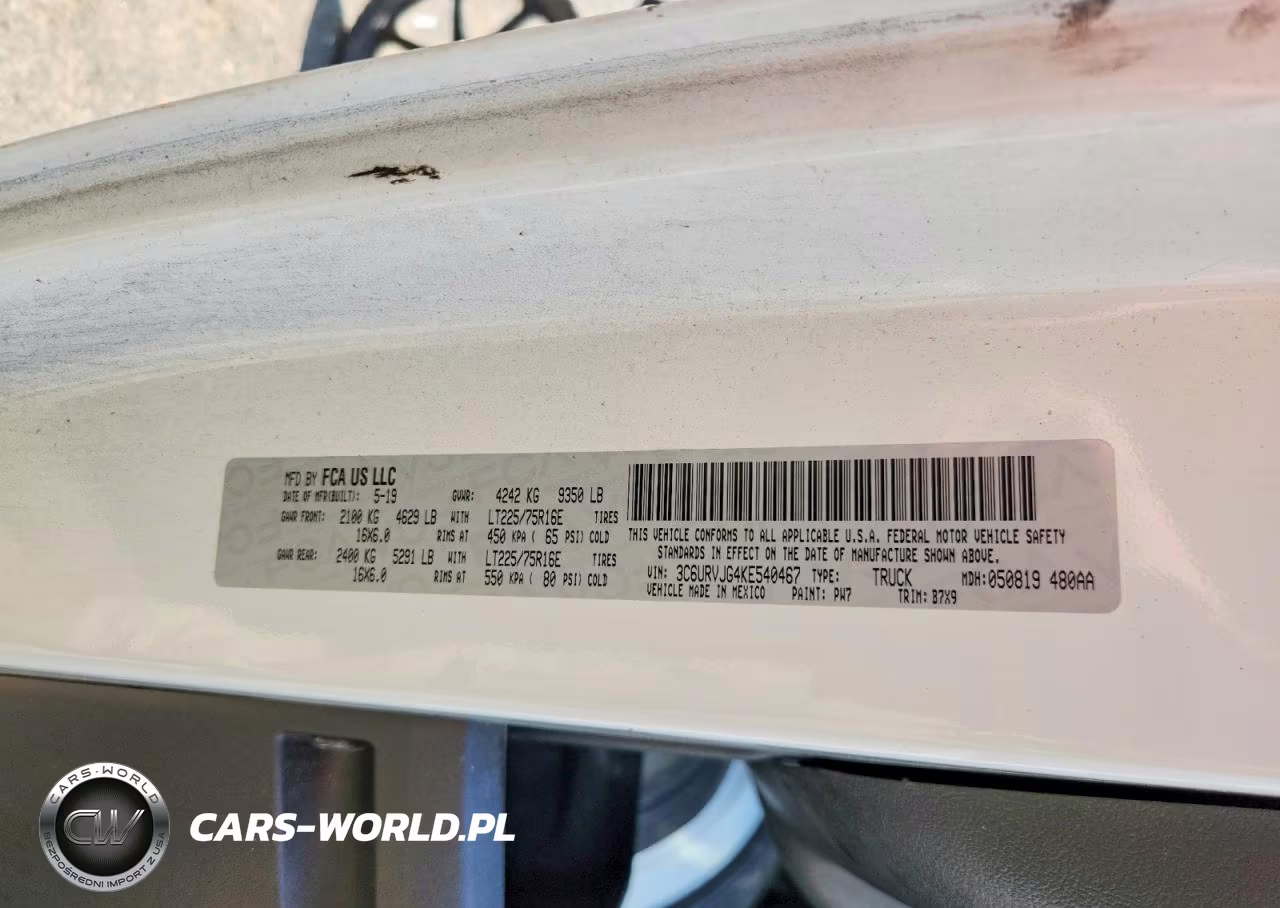 2019 Ram Promaster 3500 3500 High VIN:3C6URVJG4KE540467 - 13