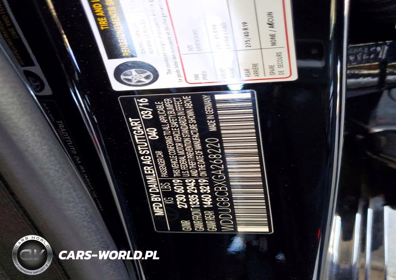 2016 Mercedes-Benz S 550 VIN:WDDUG8CBXGA268220 - 13