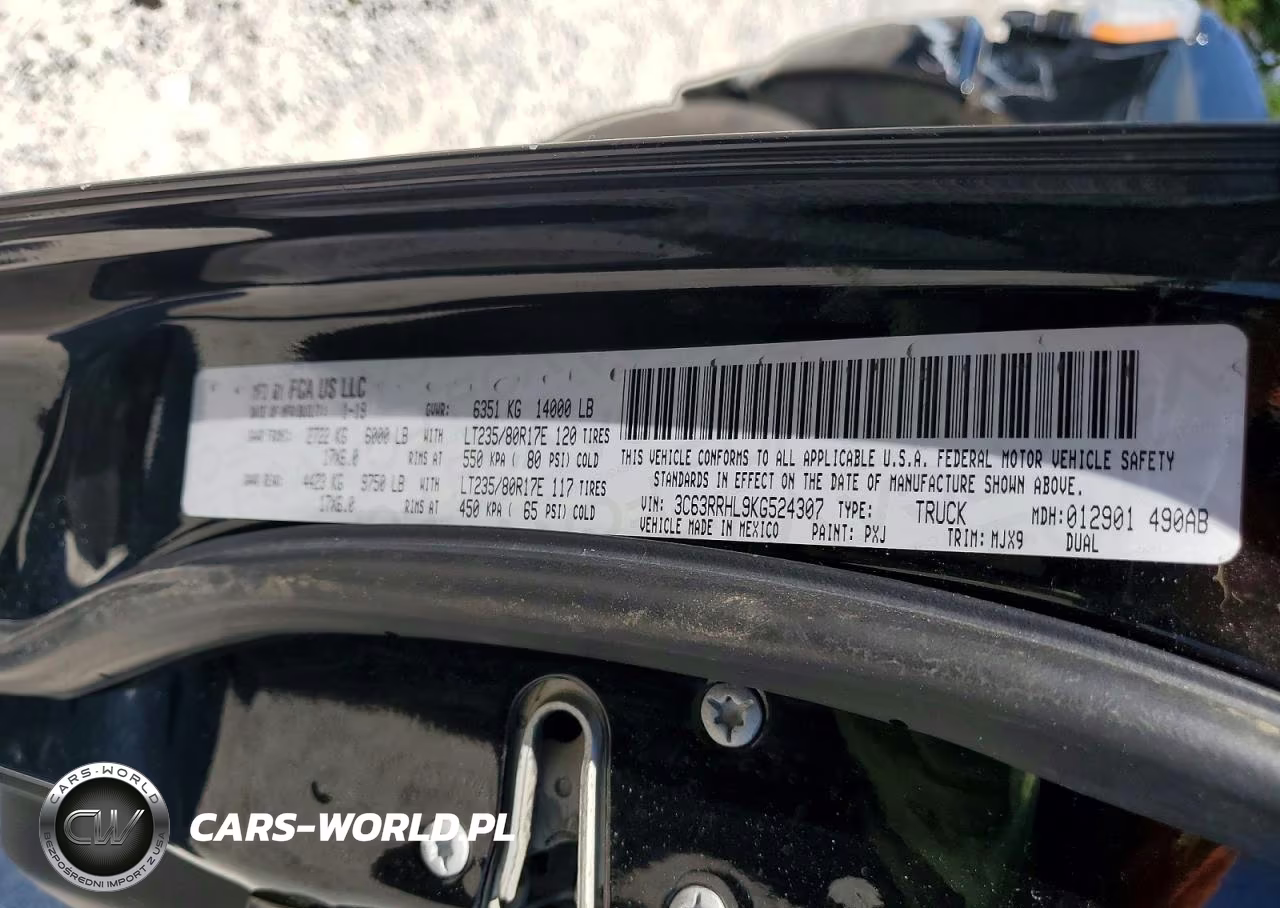 2019 Ram 3500 Big Horn VIN:3C63RRHL9KG524307 - 12