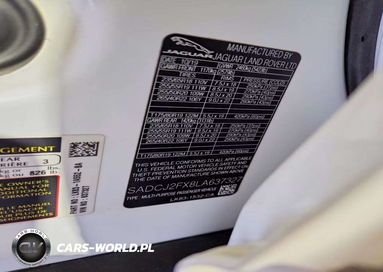 2020 Jaguar F-Pace Premium VIN:SADCJ2FX8LA637327 - 13