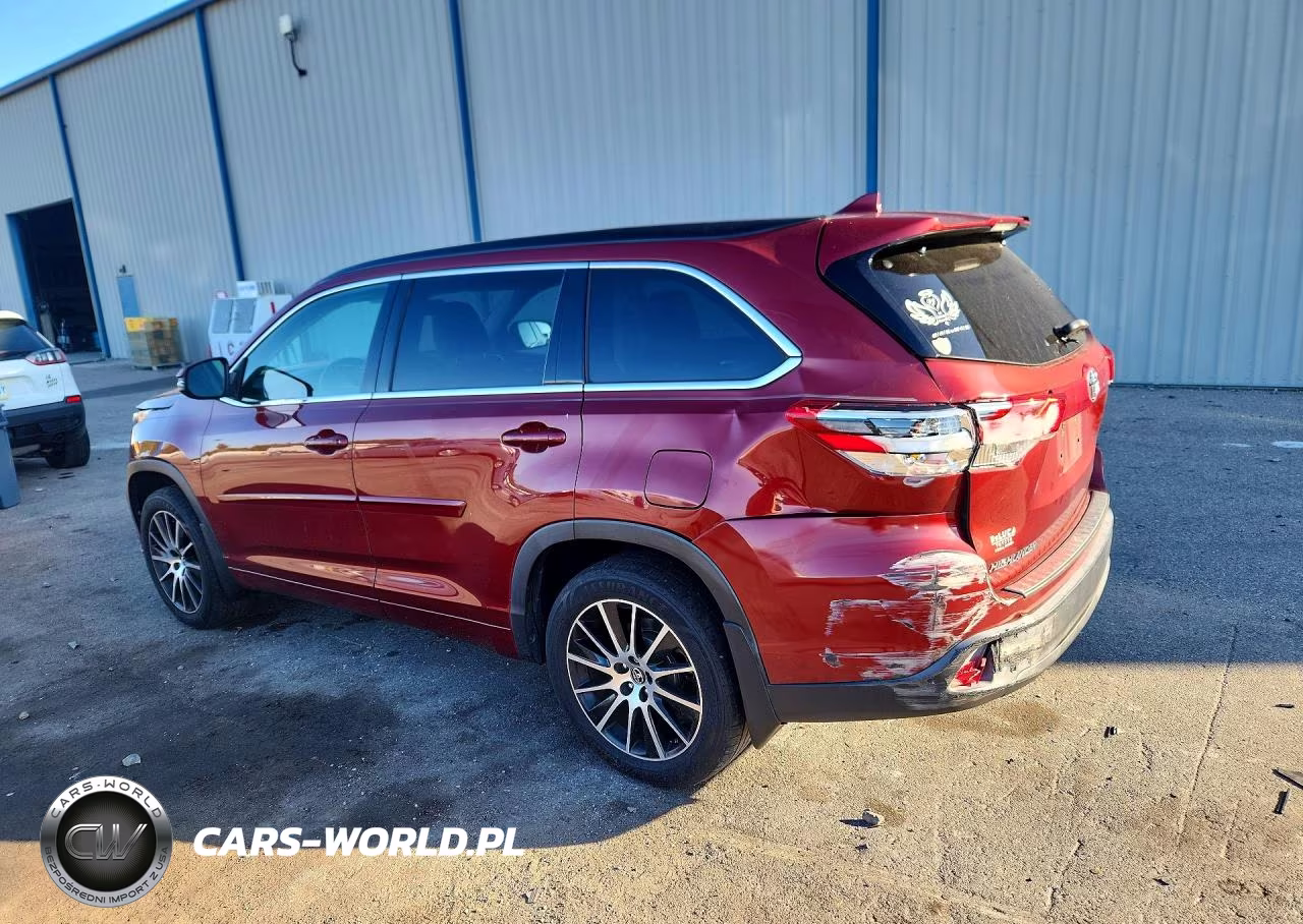 2018 Toyota Highlander Se VIN:5TDKZRFHXJS539000 - 2