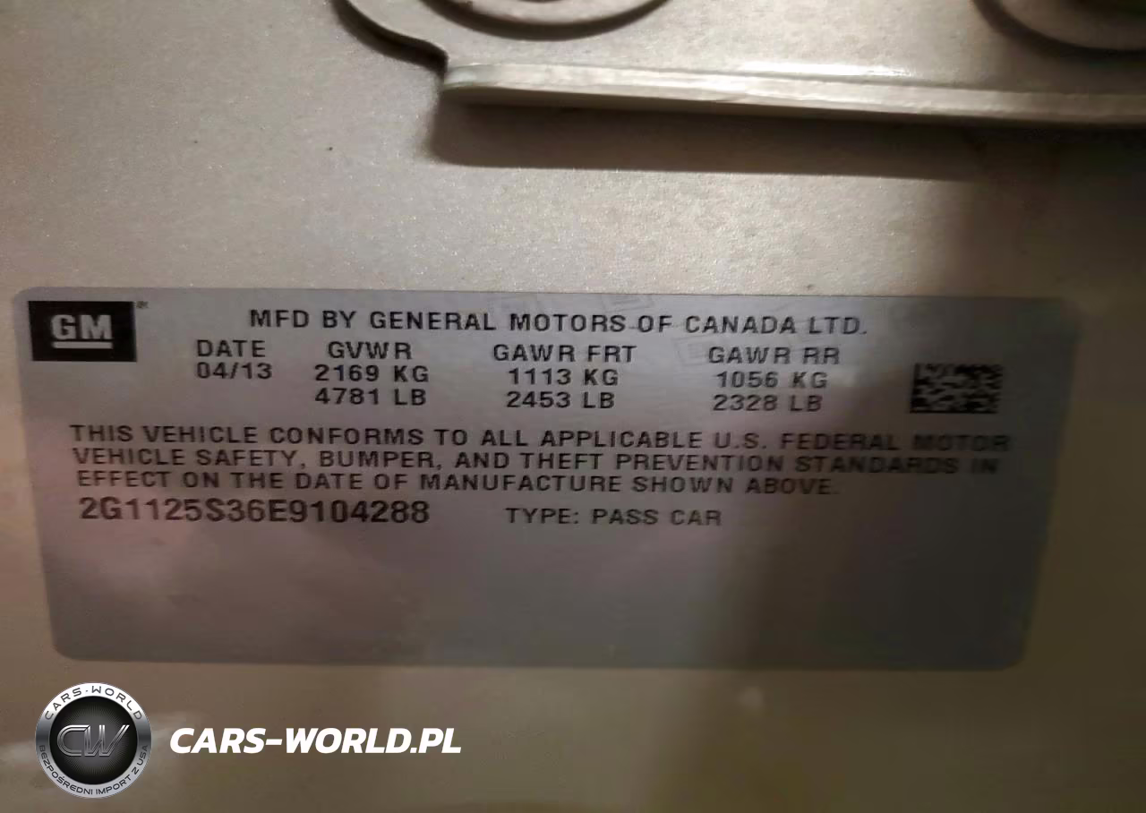 2014 Chevrolet Impala Lt VIN:2G1125S36E9104288 - 12