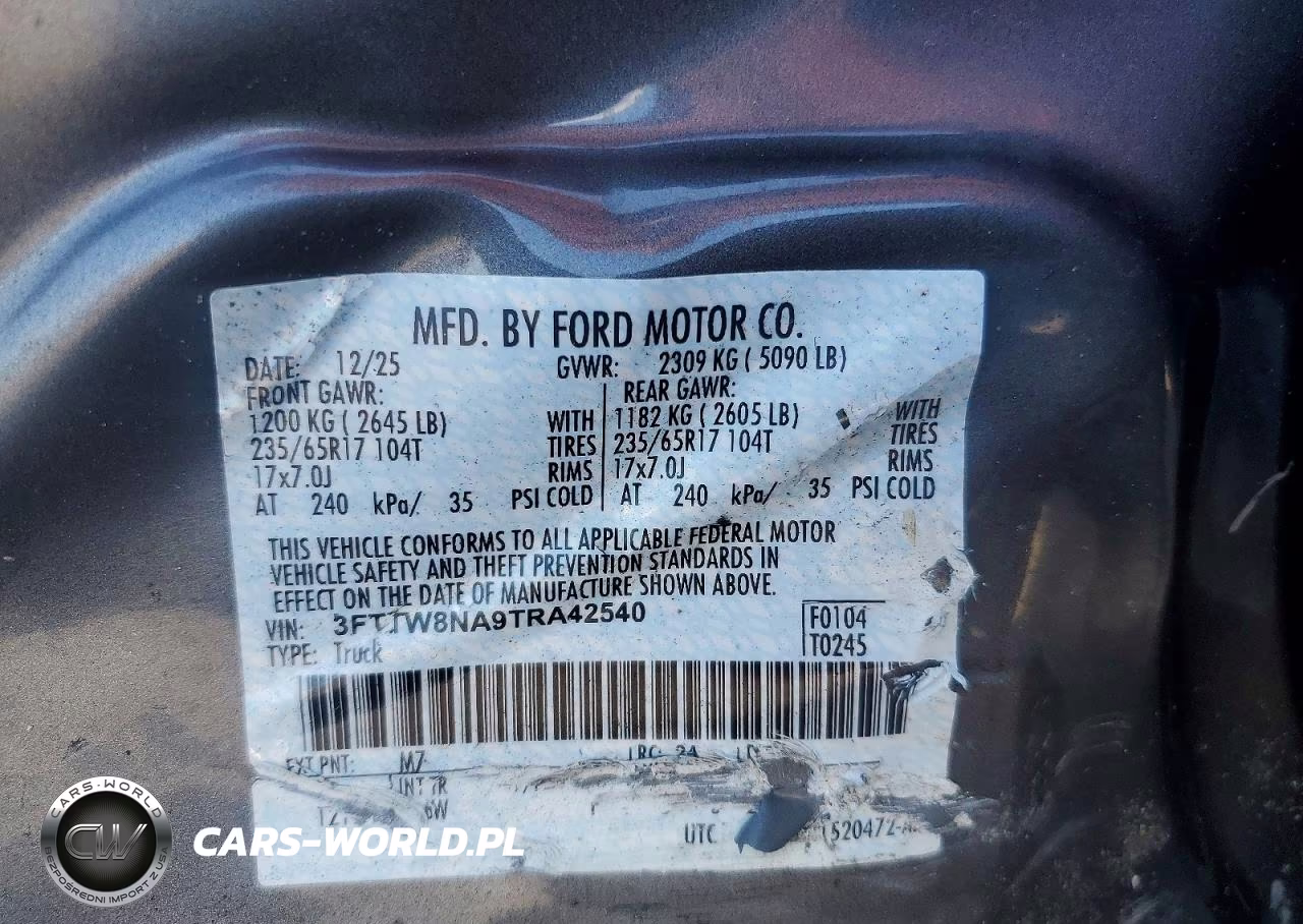 2026 Ford Maverick Tremor VIN:3FTTW8NA9TRA42540 - 13