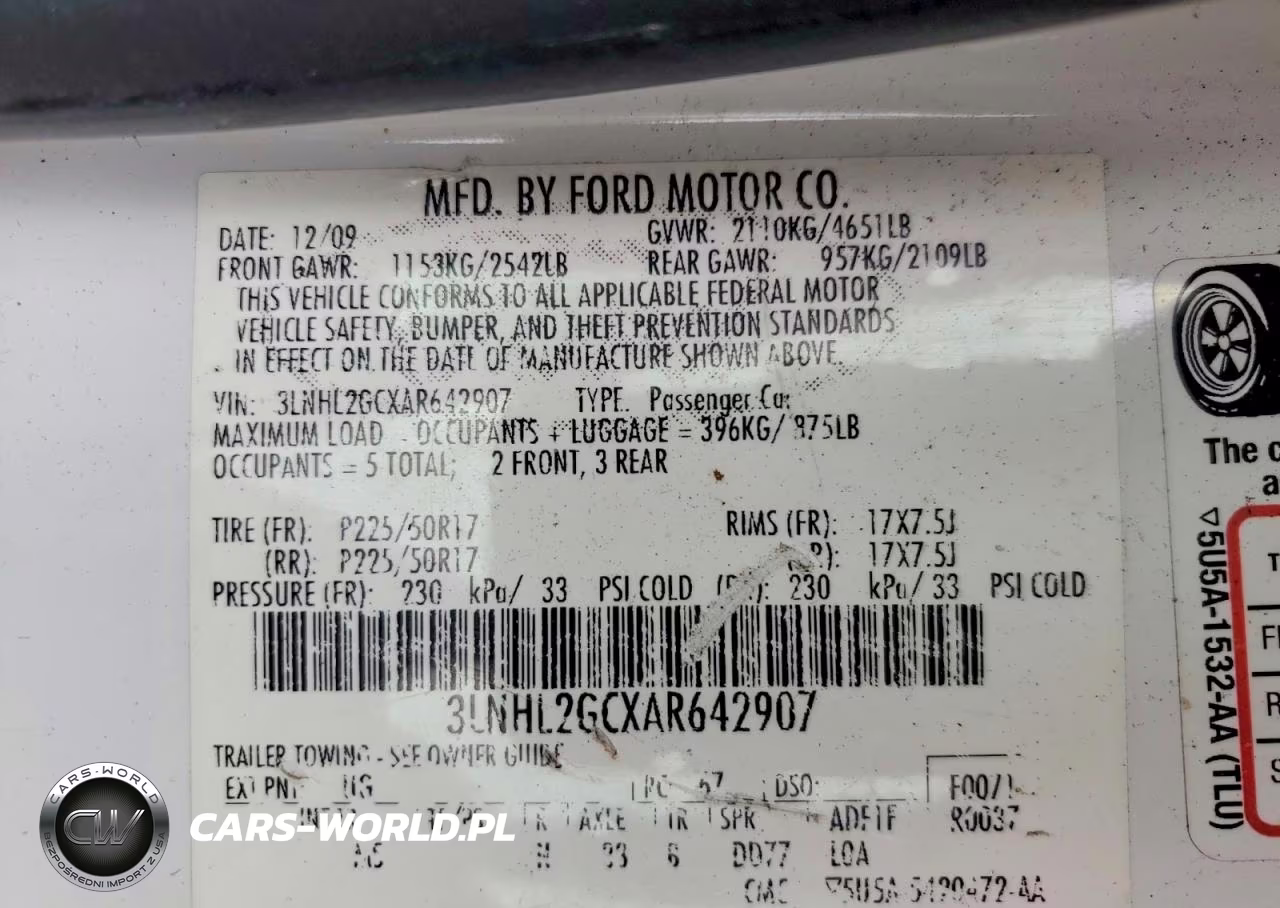 2010 Lincoln Mkz VIN:3LNHL2GCXAR642907 - 12