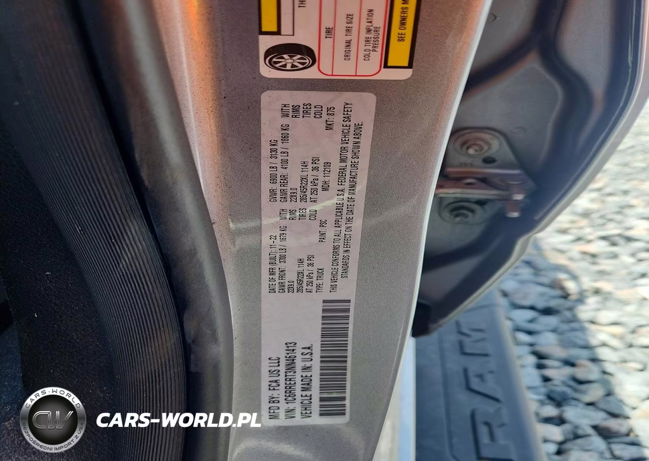 2022 Ram 1500 Laramie VIN:1C6RRERT3NN461413 - 13