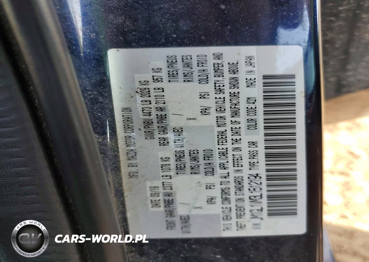 2020 Mazda 6 Touring VIN:JM1GL1VM3L1512194 - 12