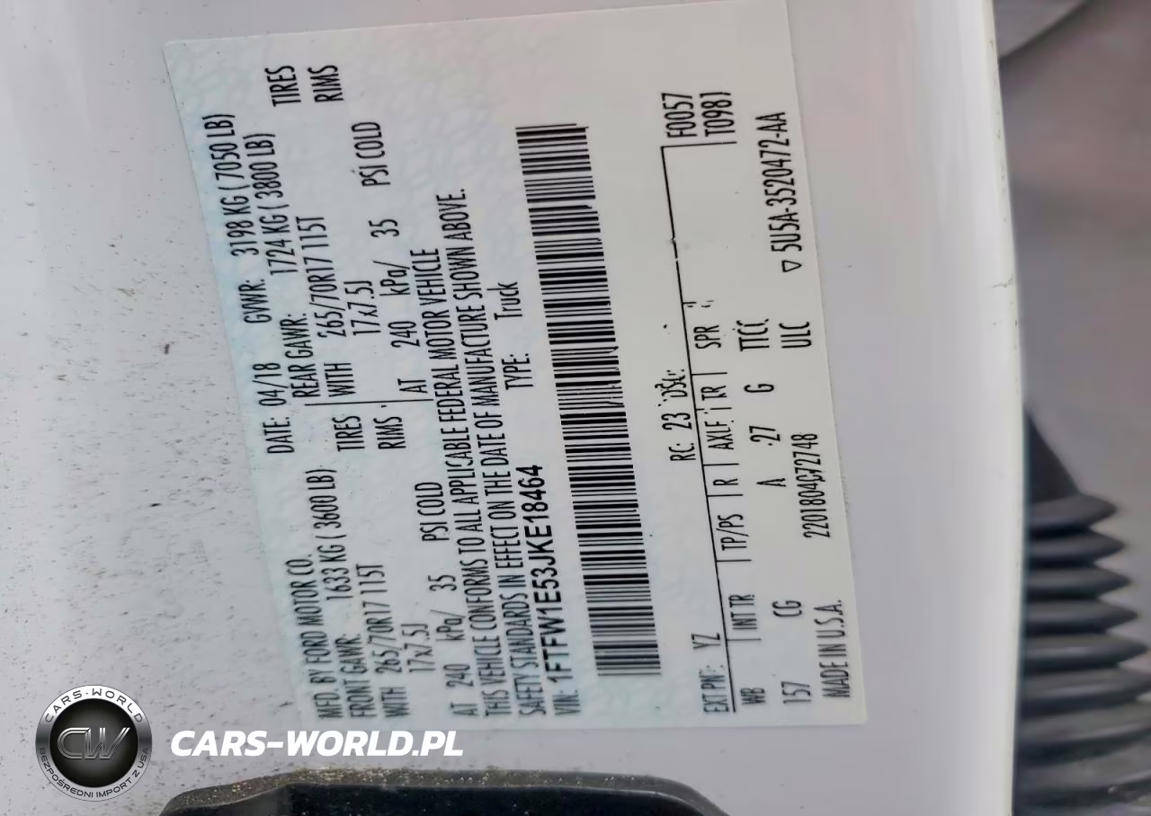 2018 Ford F150 Supercrew VIN:1FTFW1E53JKE18464 - 12