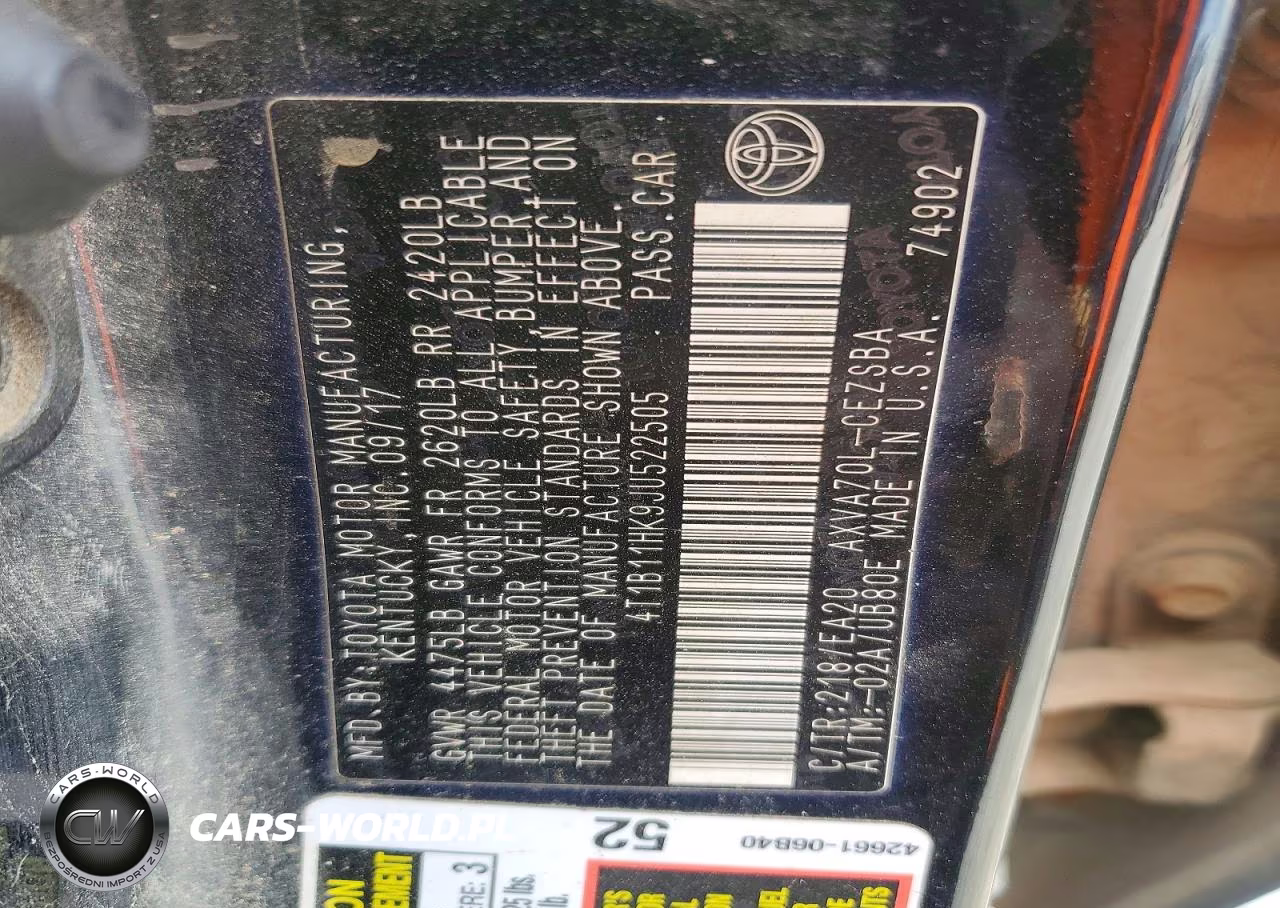 2018 Toyota Camry L VIN:4T1B11HK9JU522505 - 12