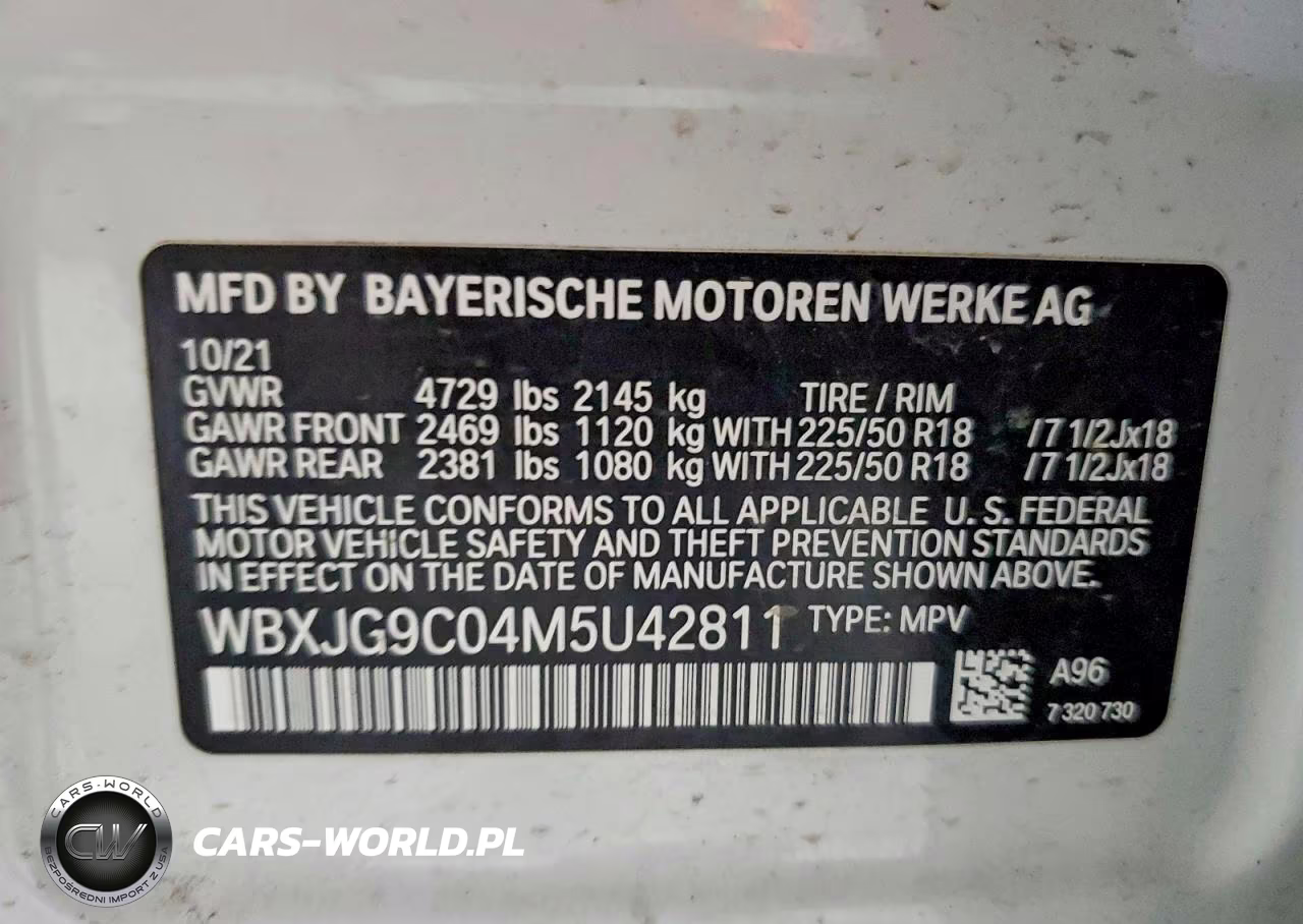 2021 BMW X1 xDrive28I VIN:WBXJG9C04M5U42811 - 13