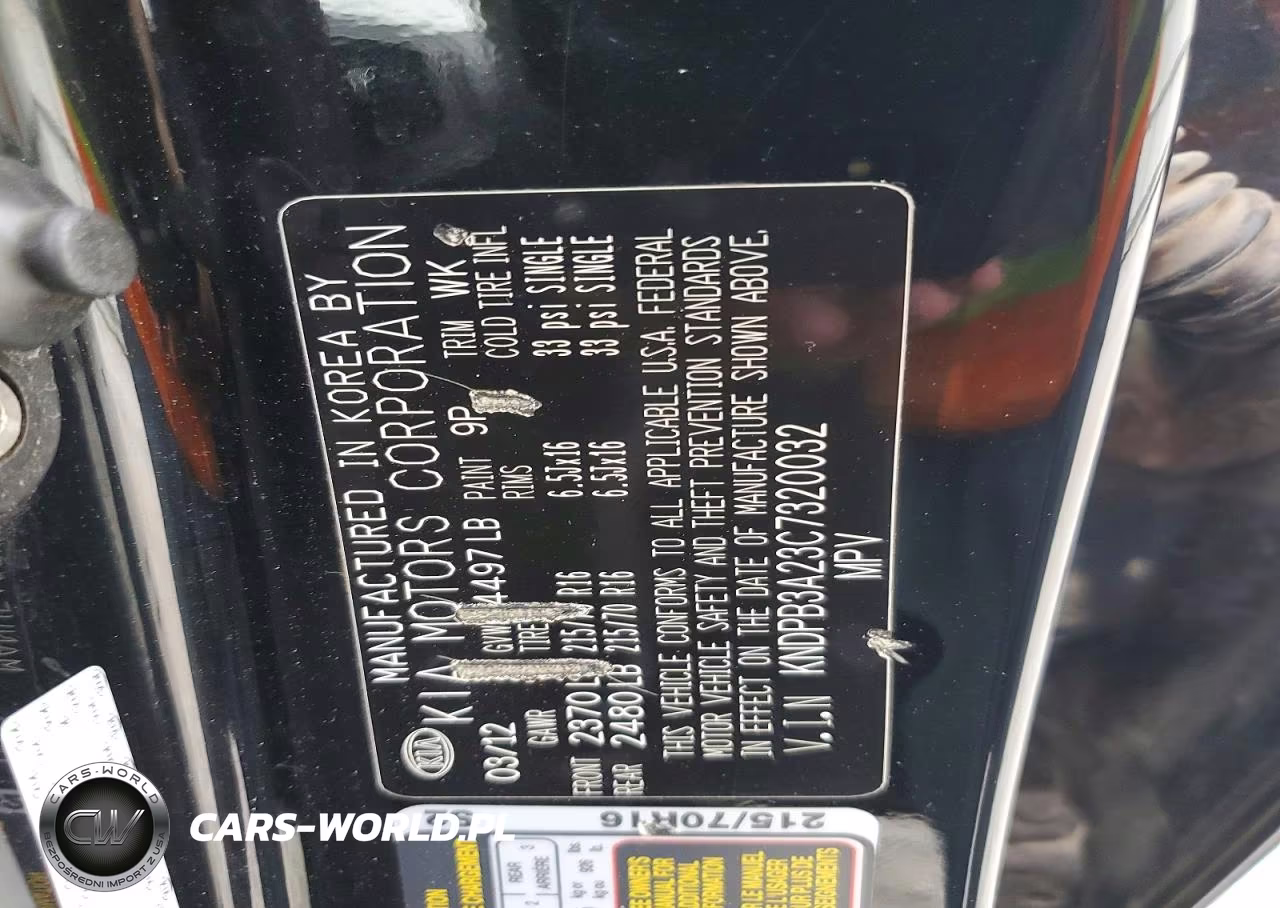 2012 Kia Sportage Base VIN:KNDPB3A23C7320032 - 13