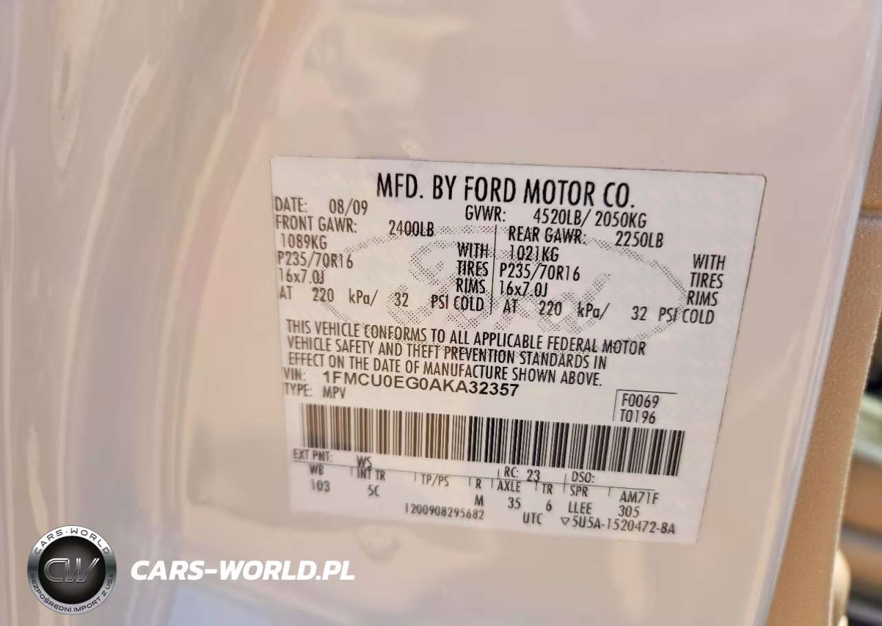 2010 Ford Escape Limited VIN:1FMCU0EG0AKA32357 - 14