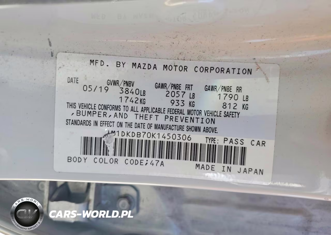 2019 Mazda Cx-3 Sport VIN:JM1DKDB70K1450306 - 12