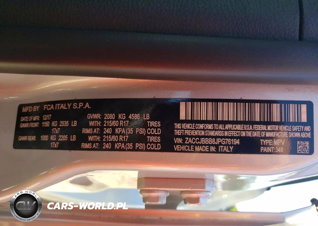 2018 Jeep Renegade Latitude VIN:ZACCJBBB8JPG76194 - 13