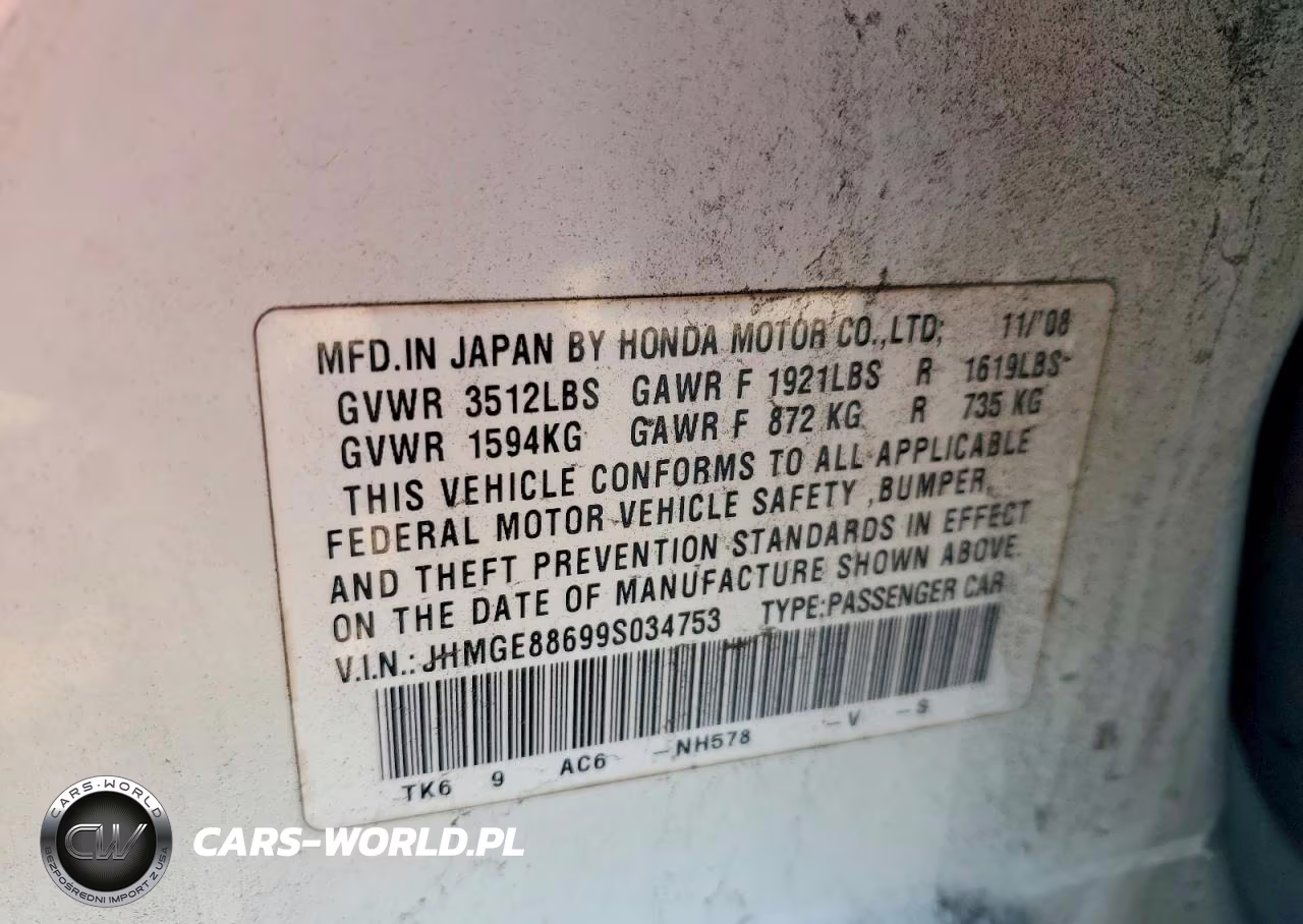 2009 Honda Fit Sport VIN:JHMGE88699S034753 - 12