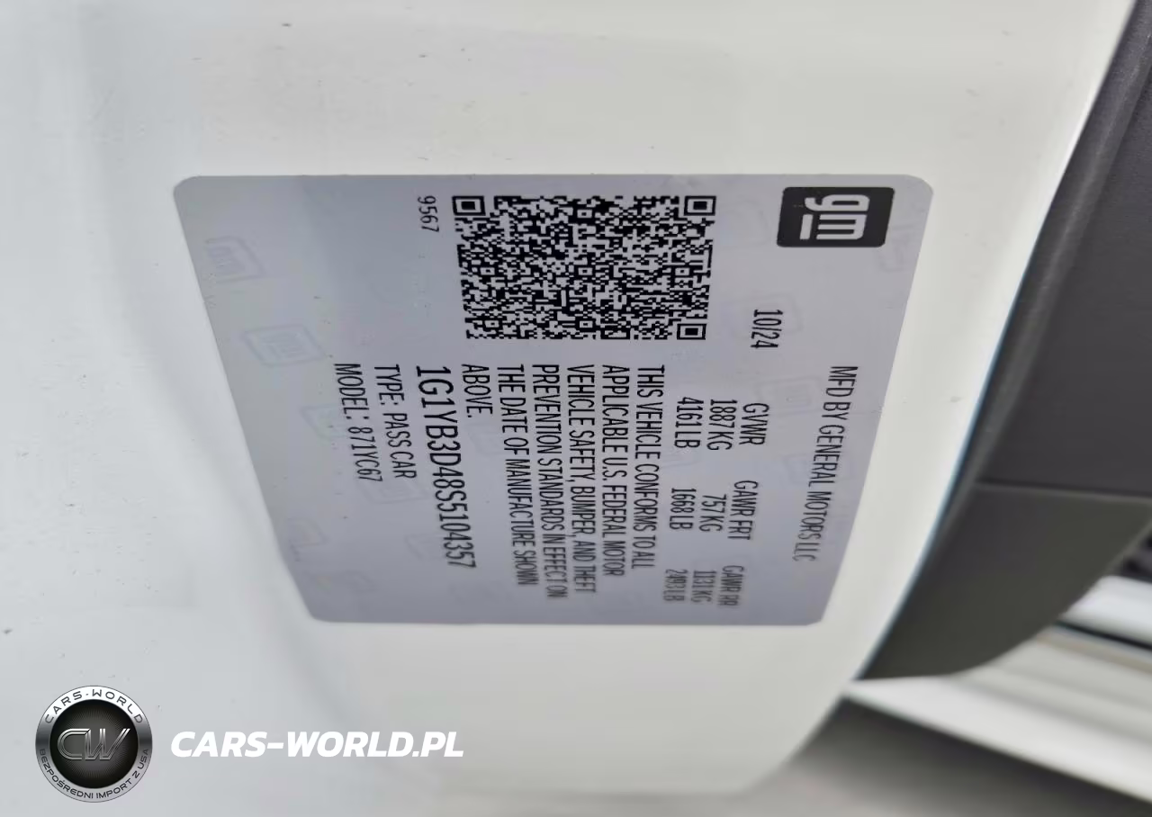2025 Chevrolet Corvette Stingray 2Lt VIN:1G1YB3D48S5104357 - 13