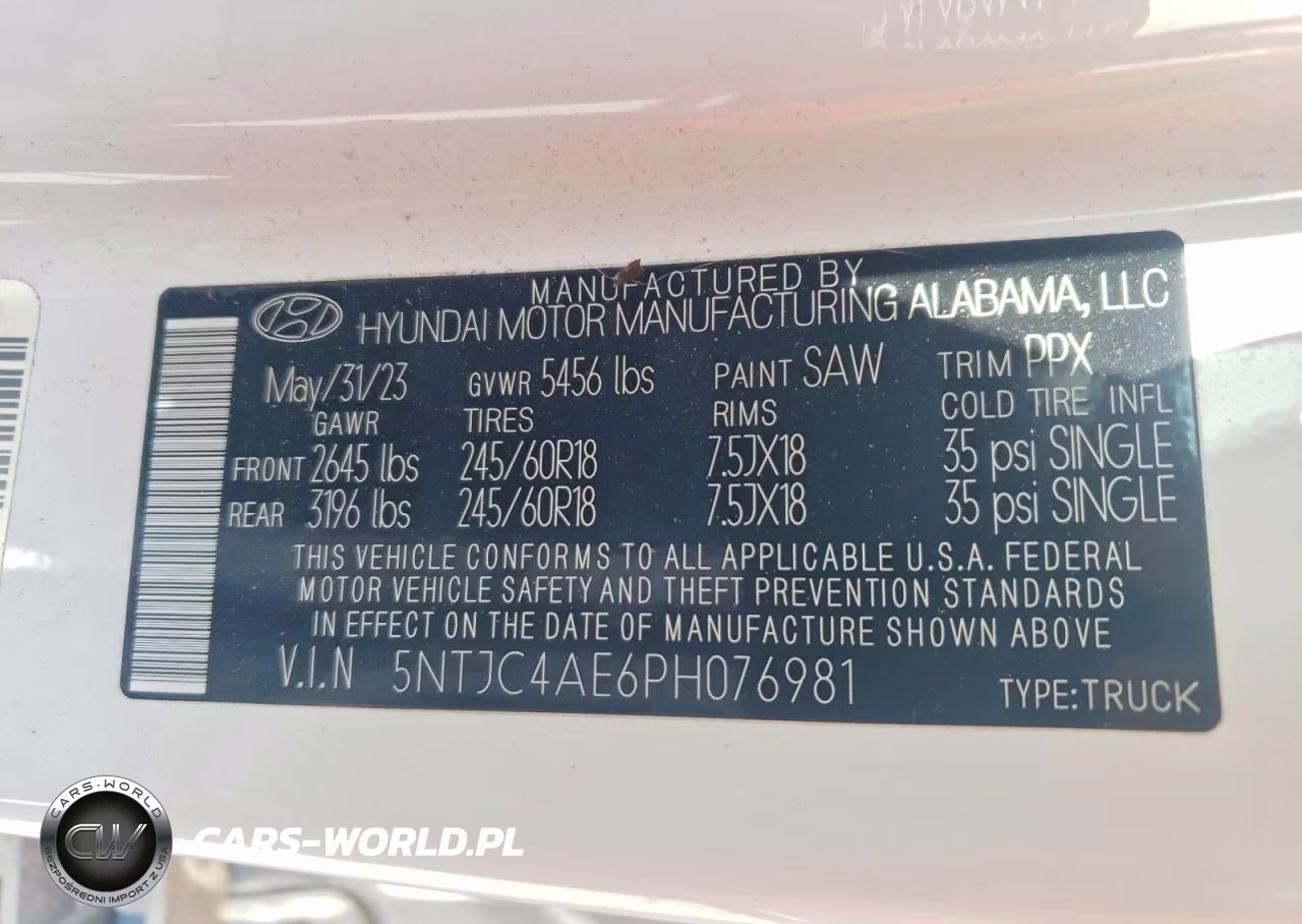 2023 Hyundai Santa Cruz Sel VIN:5NTJC4AE6PH076981 - 12