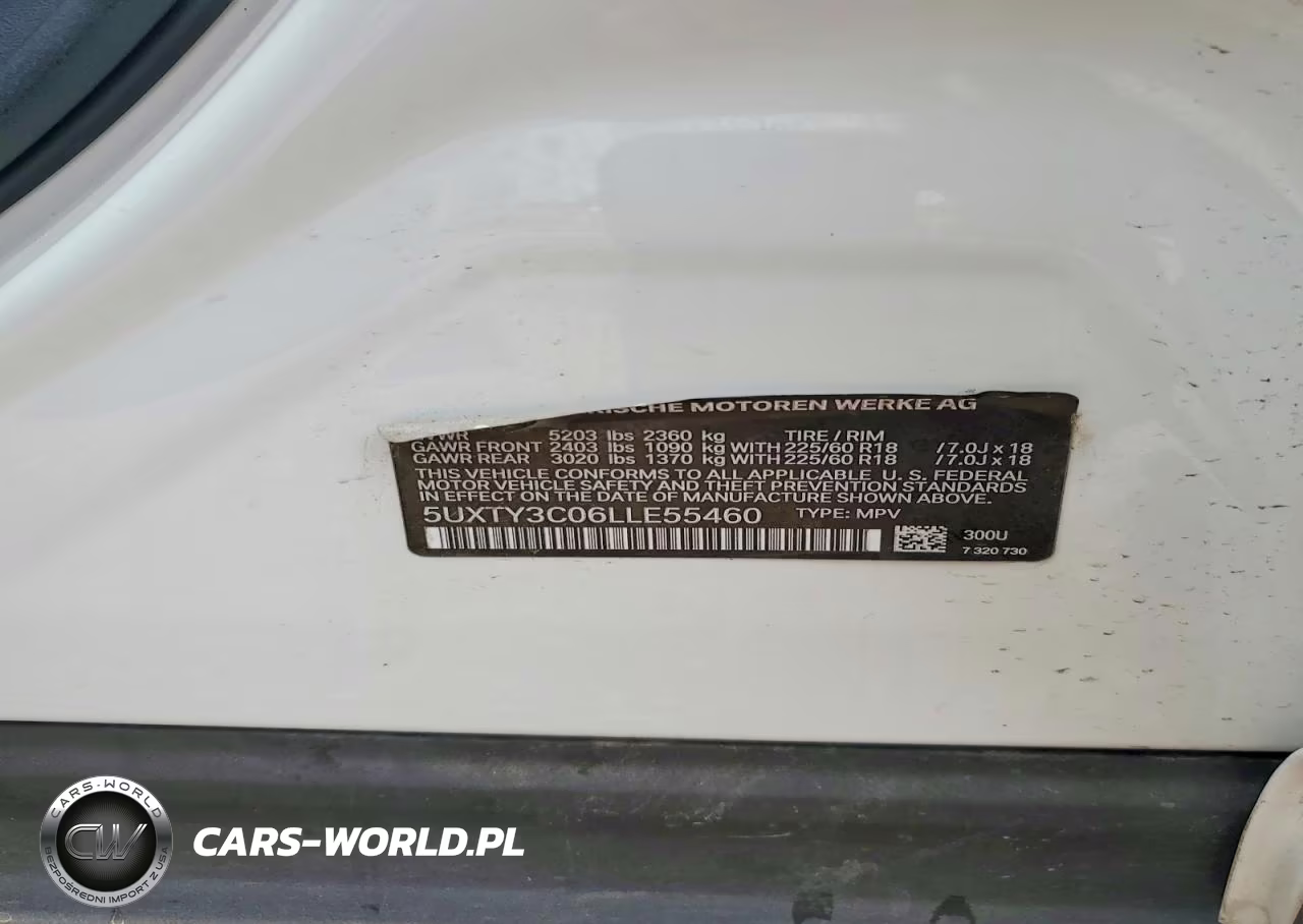 2020 BMW X3 Sdrive30I VIN:5UXTY3C06LLE55460 - 13