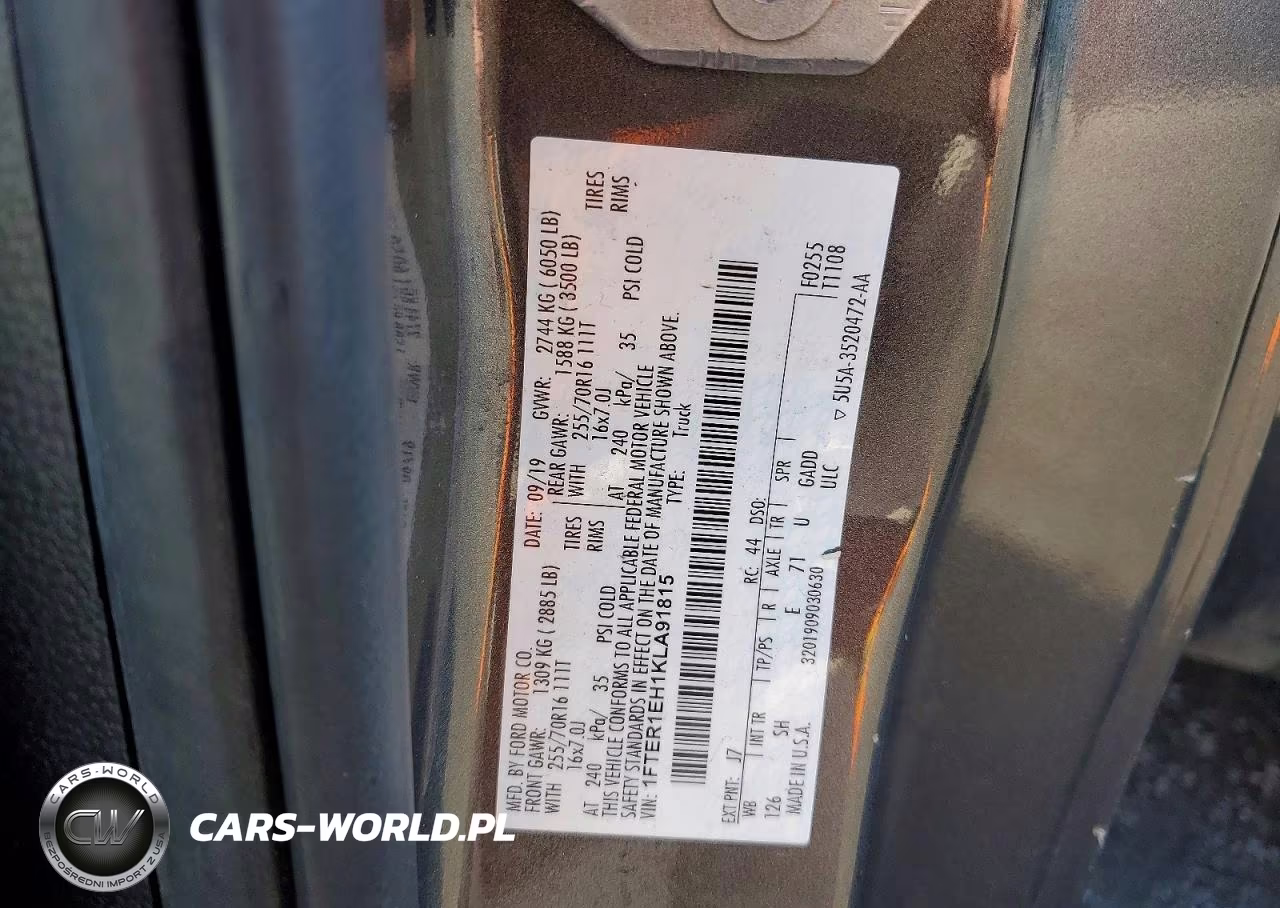 2019 Ford Ranger Xl VIN:1FTER1EH1KLA91815 - 12