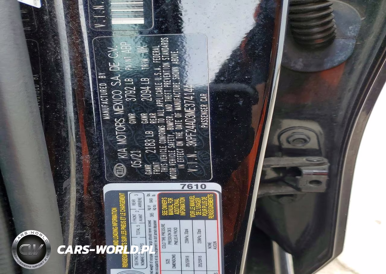 2021 Kia Forte Lxs VIN:3KPF24AD3ME374144 - 12