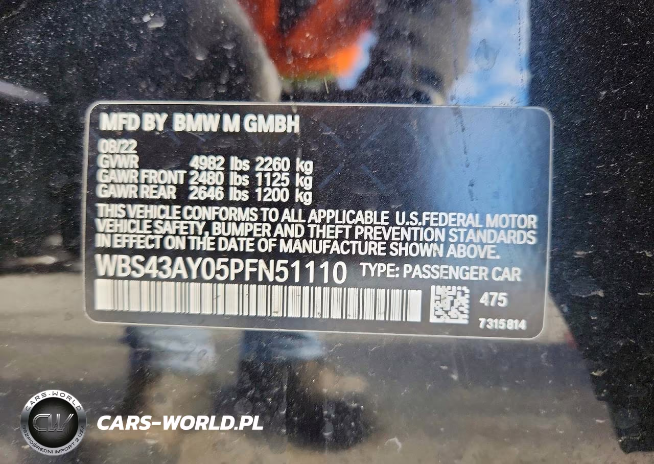 2023 BMW M3 Competition VIN:WBS43AY05PFN51110 - 12