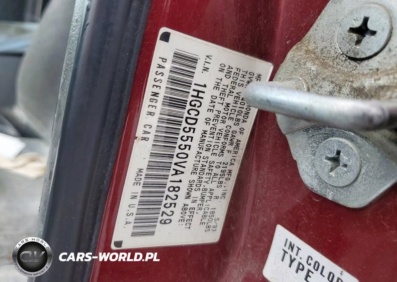 1997 Honda Accord Ex VIN:1HGCD5550VA182529 - 12