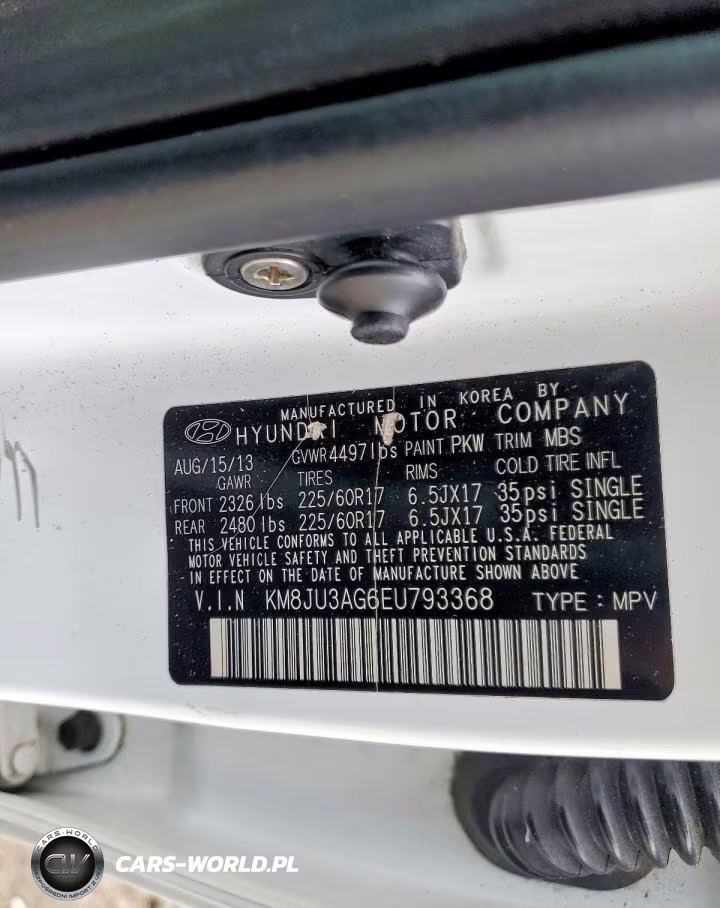 2014 Hyundai Tucson Se VIN:KM8JU3AG6EU793368 - 13