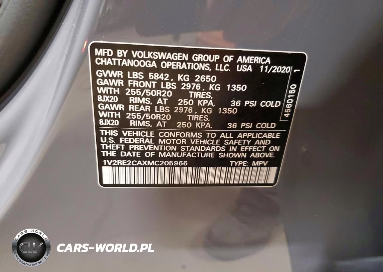 2021 Volkswagen Atlas Cross Sport Se VIN:1V2RE2CAXMC205966 - 13