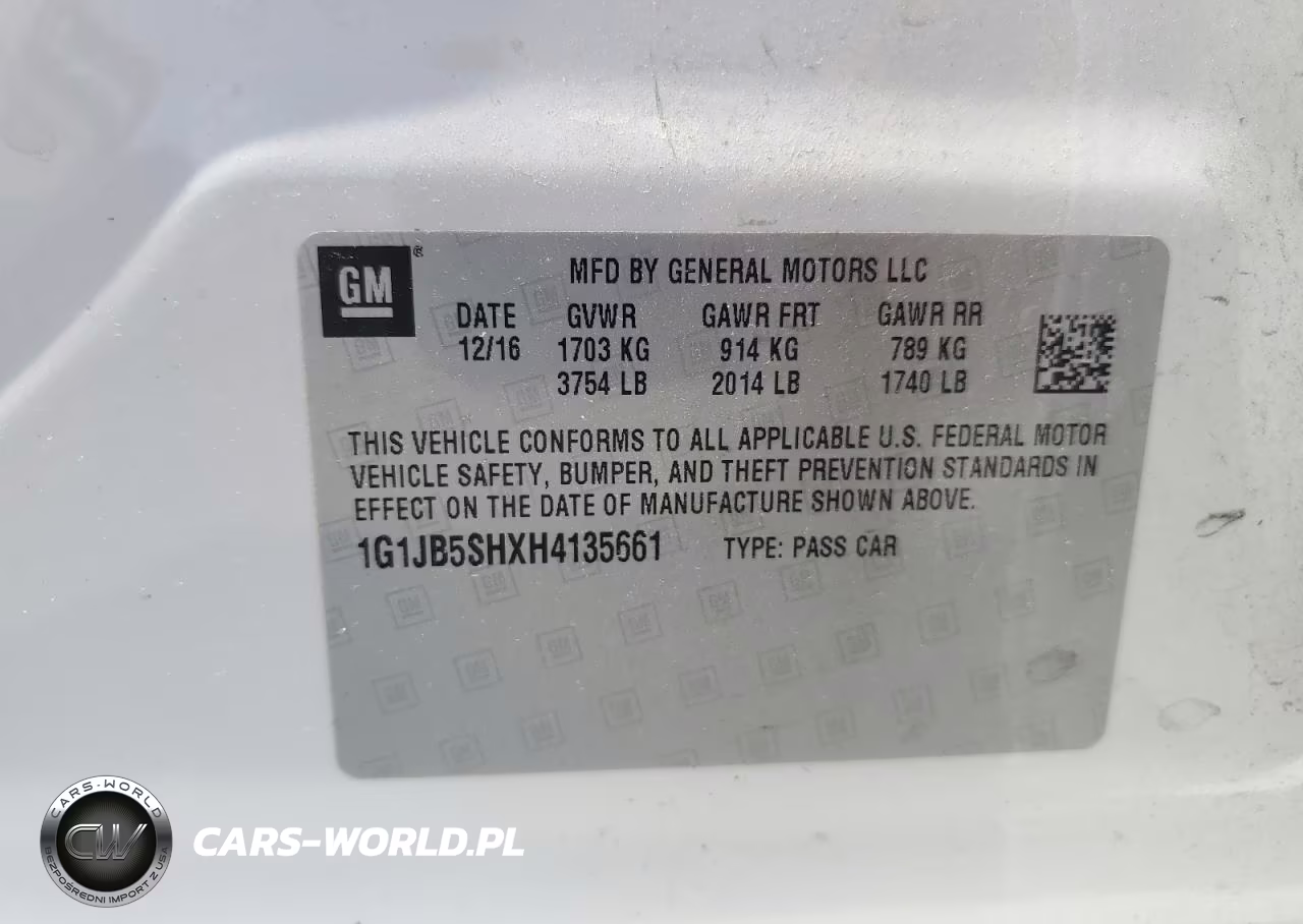 2017 Chevrolet Sonic Ls VIN:1G1JB5SHXH4135661 - 12