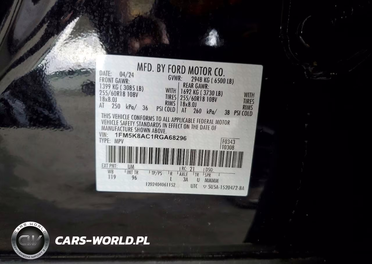 2024 Ford Explorer Police Interceptor VIN:1FM5K8AC1RGA68296 - 12