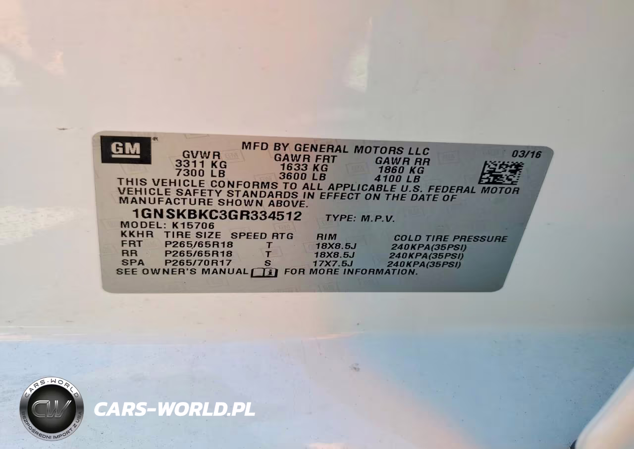 2016 Chevrolet Tahoe C1500 Ls VIN:1GNSKBKC3GR334512 - 13