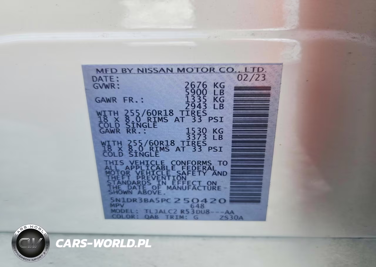2023 Nissan Pathfinder Sv VIN:5N1DR3BA5PC250420 - 13