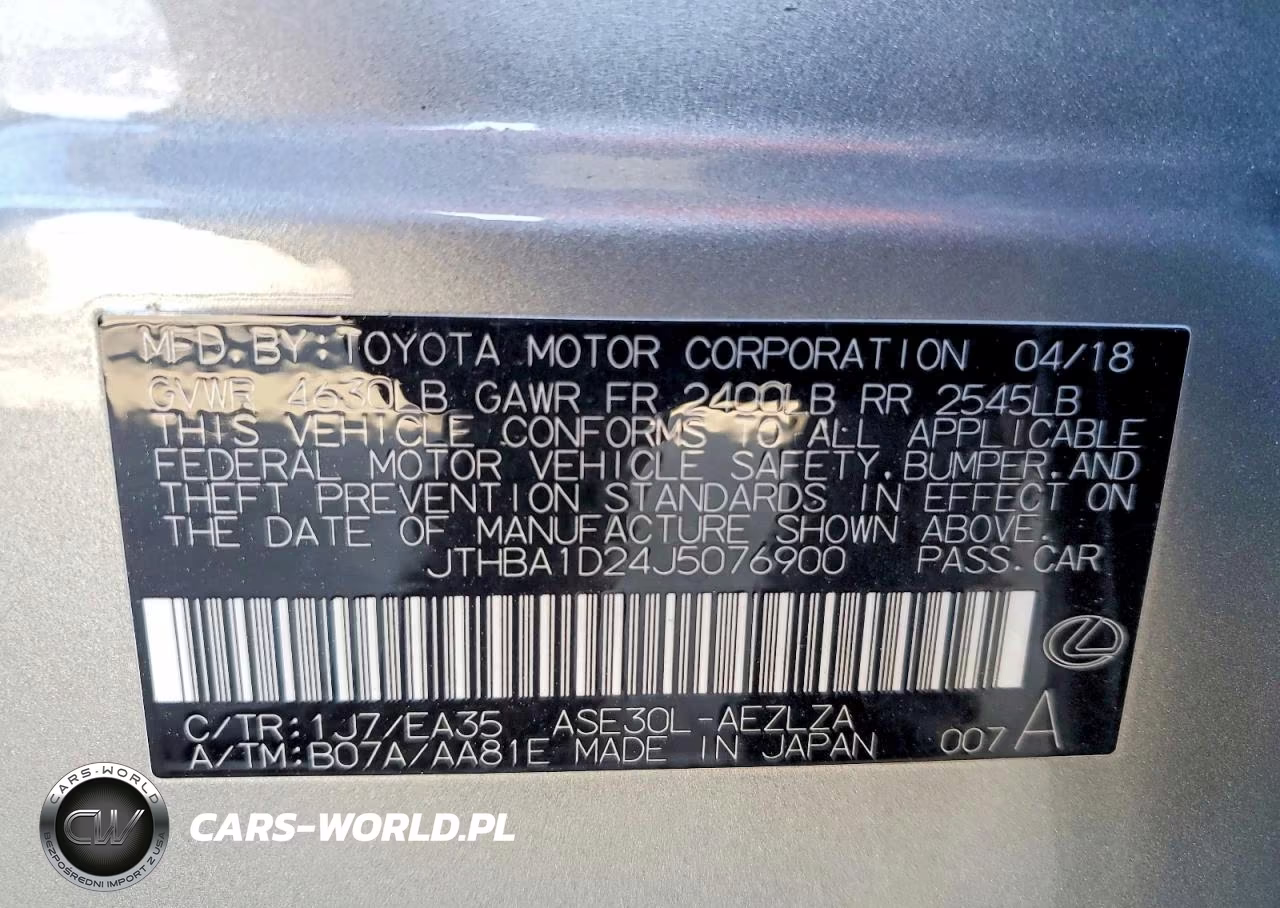 2018 Lexus Is 300 VIN:JTHBA1D24J5076900 - 13