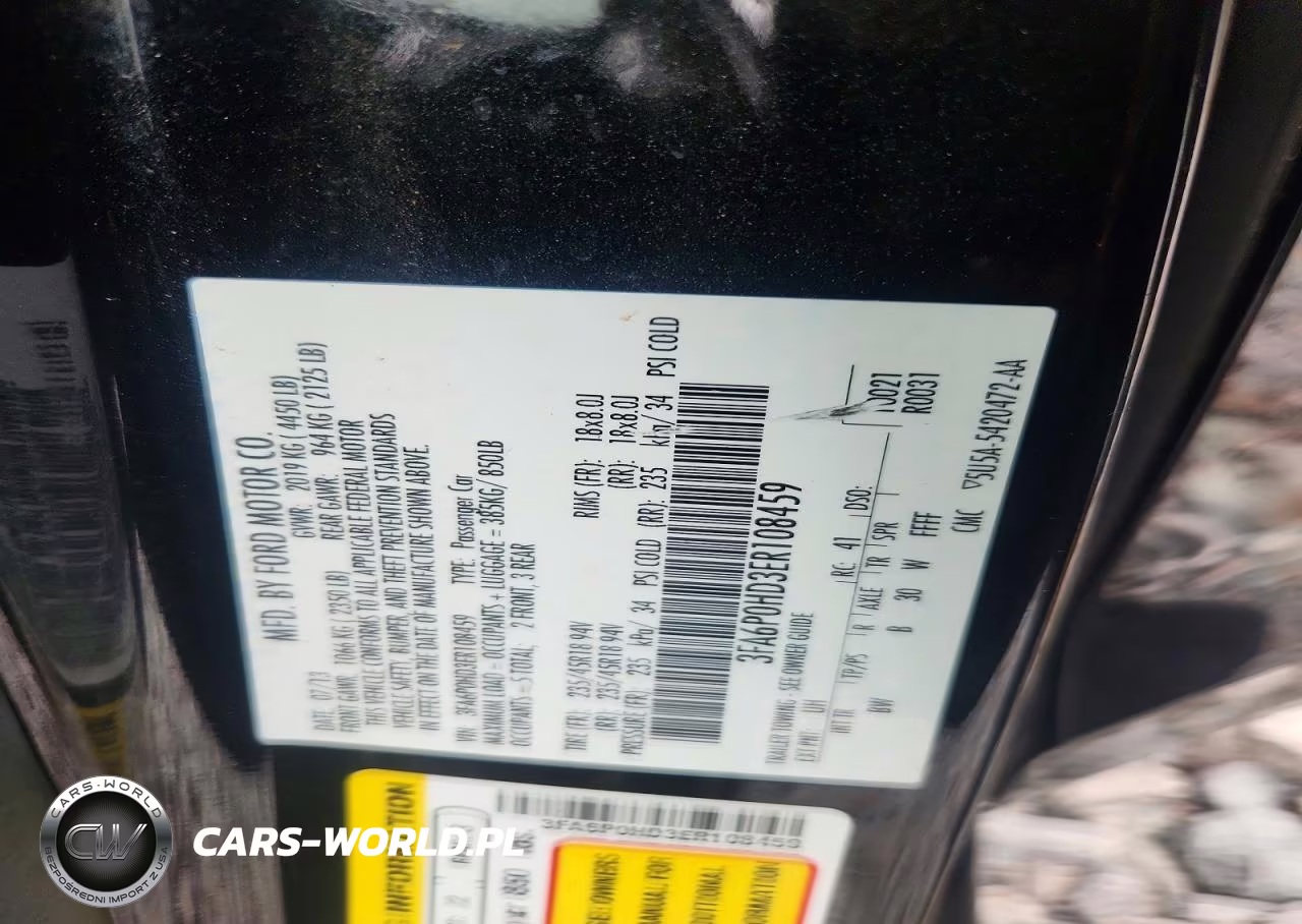 2014 Ford Fusion Se VIN:3FA6P0HD3ER108459 - 12