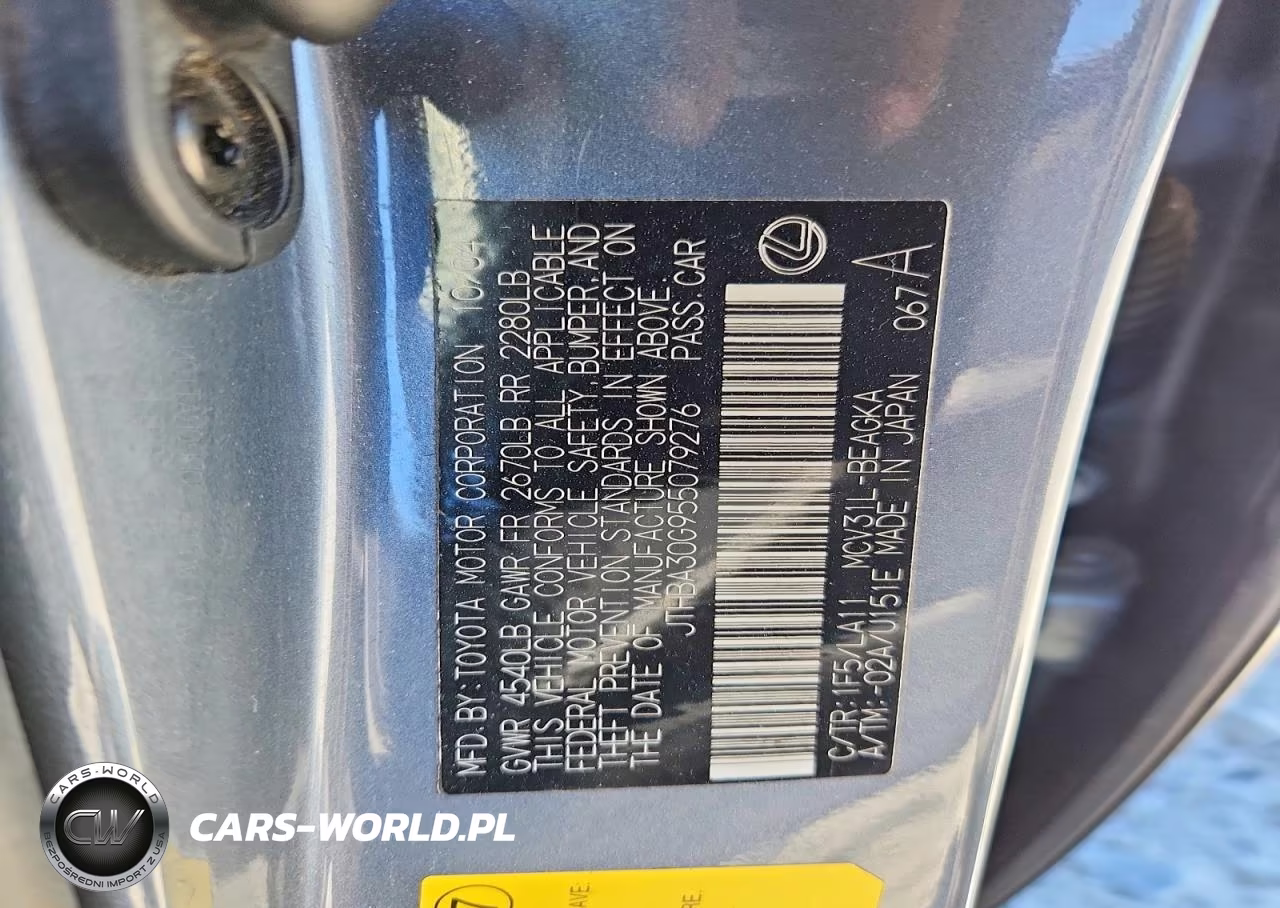2005 Lexus Es 330 VIN:JTHBA30G955079276 - 12