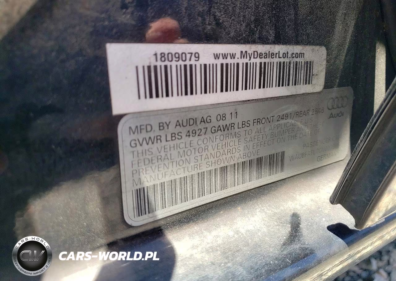 2012 Audi A4 Premium VIN:WAUBFAFL7CN007305 - 12