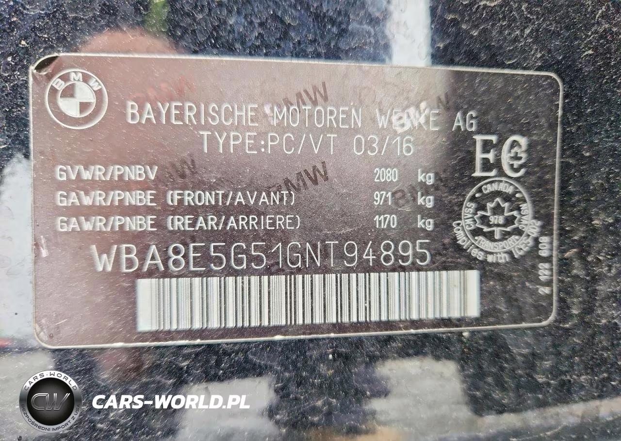 2016 BMW 320 Xi VIN:WBA8E5G51GNT94895 - 12