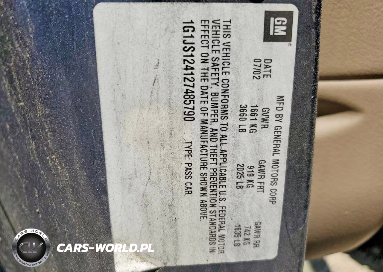2002 Chevrolet Cavalier Ls VIN:1G1JS124127485790 - 12