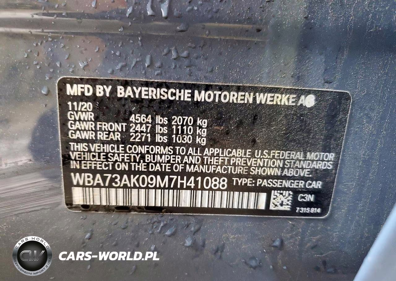2021 BMW 228Xi VIN:WBA73AK09M7H41088 - 12