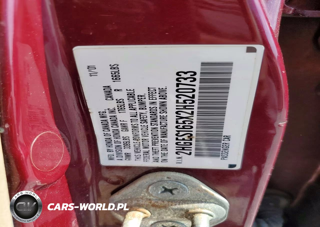 2002 Honda Civic Lx VIN:2HGES165X2H520733 - 12